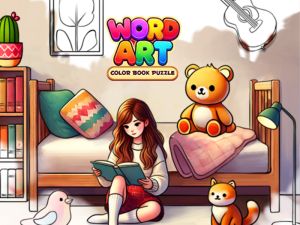 Gioco Word Art: Color Book Puzzle in linea