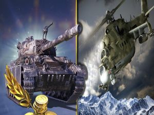 Gioco Strategia di guerra. Carri armati ed elicotteri in linea