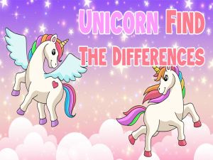 Gioco Unicorn Trova le differenze in linea
