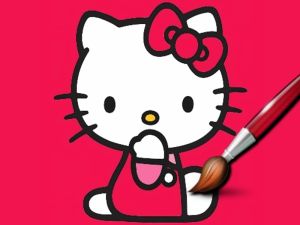 Gioco Gattino da colorare facile in linea