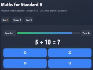 Gioco Matematica per lo standard II in linea