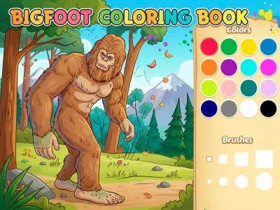 Gioco Libro da colorare del Bigfoot in linea