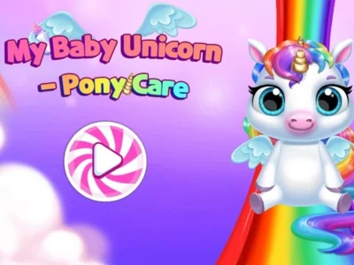 Gioco La cura del mio pony unicorno per bambini in linea