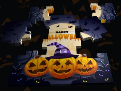 Gioco Puzzle 3D di Halloween in linea