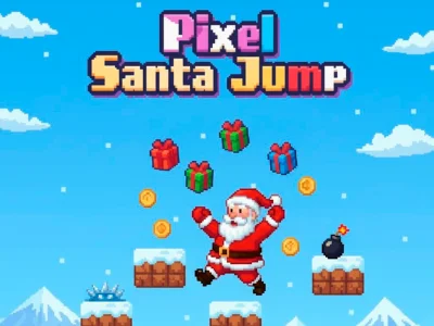 Gioco Pixel Babbo Natale salta in linea