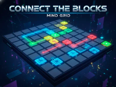 Gioco Collega la griglia mentale dei blocchi in linea