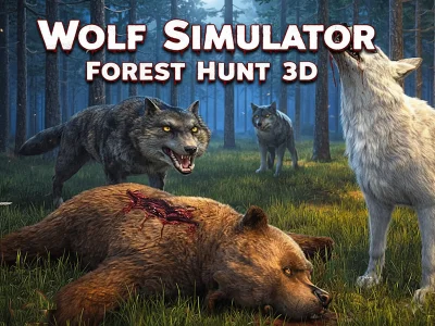 Gioco Lupo Simulatore Caccia alla foresta 3D in linea