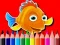 Gioco Ritorno a scuola: Libro da colorare pesci in linea