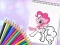 Gioco Libro da colorare con pony carini in linea