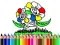 Gioco Torna a scuola: Colorare i fiori in linea