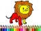 Gioco Tornare a scuola: Libro da colorare leoni in linea