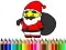 Gioco Tornare a scuola: Colorazione di Babbo Natale in linea