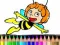 Gioco Tornare a scuola: Libretto da colorare Maja l'ape in linea