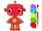 Gioco Tornando a scuola: Libro da colorare robot in linea