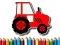 Gioco Colorazione Facile per Bambini - Trattore in linea