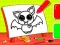 Gioco Colorazione facile per bambini: pipistrello in linea