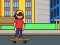 Gioco Wheelie con Skateboard in linea