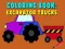 Gioco Libro da Colorare: Escavatori in linea