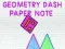 Gioco Geometry Dash Nota di Carta in linea
