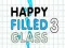 Gioco Bicchiere Felice Pieno 3 in linea