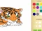 Gioco Libro da colorare di tigre per bambini in linea