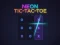 Gioco Neon Tic-Tac-Toe in linea