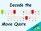 Gioco Decodifica la citazione del film in linea