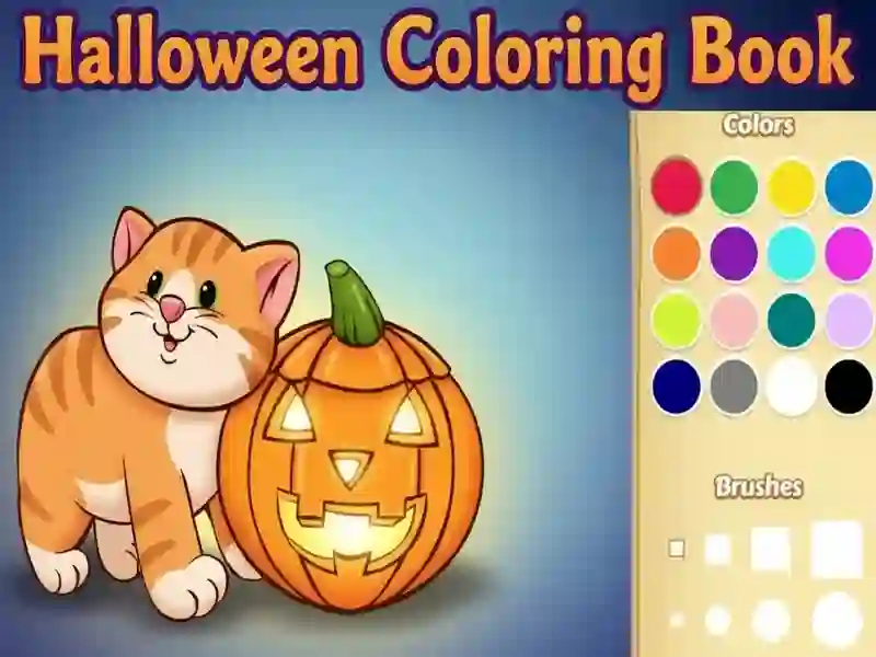 Gioco Libro da colorare di Halloween in linea