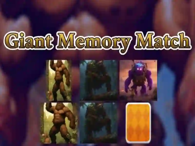 Gioco Partita di memoria gigante in linea