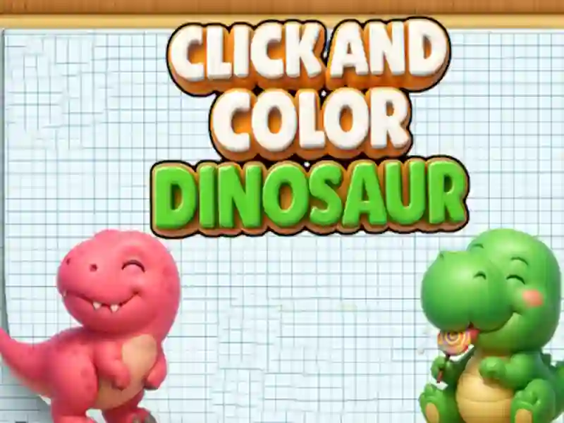 Gioco Clicca e colora i dinosauri in linea