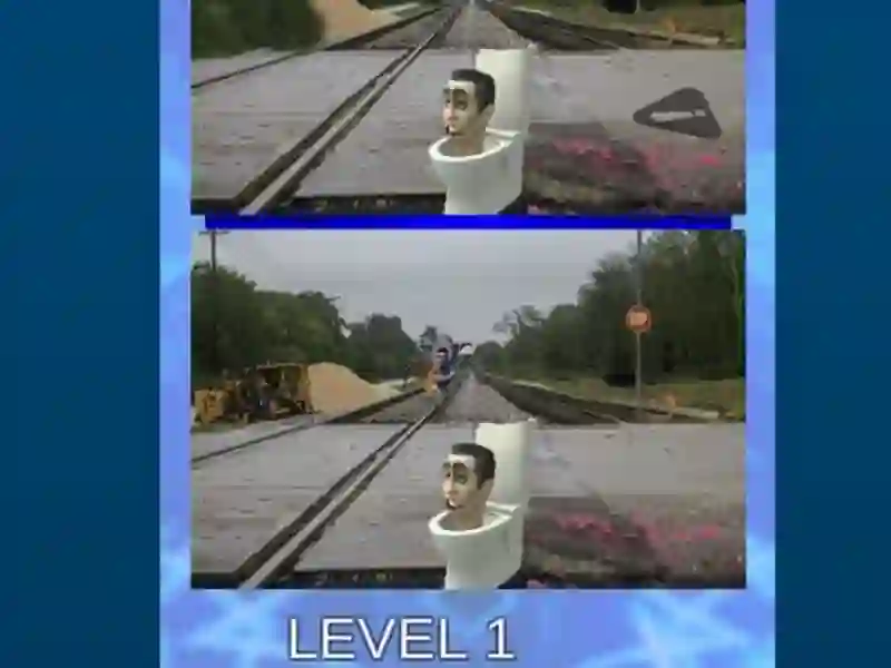 Gioco WC SKIBIDI Cinque Differenza 2 in linea