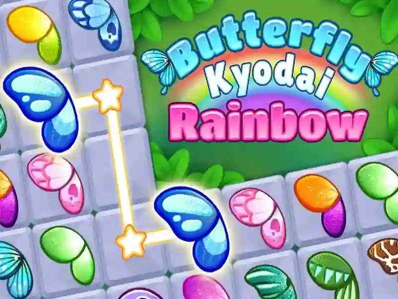 Gioco Rainbow di farfalla Kyodai in linea