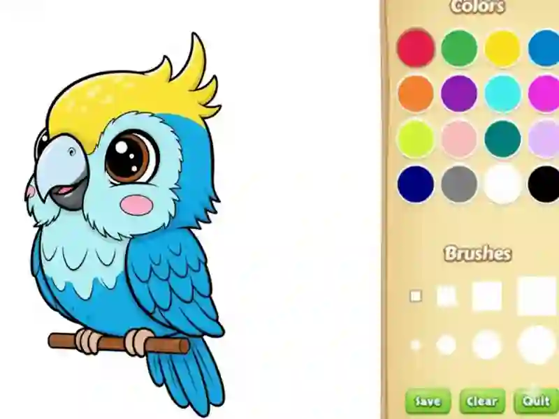 Gioco Libro da colorare di animali kawaii in linea