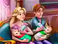 Gioco Giornata Familiare delle Gemelle Rapunzel in linea