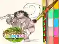 Gioco Libro da Colorare di Moana in linea