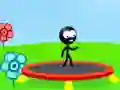 Gioco Stickman Trampolino in linea Gioco Stickman Trampolino in linea