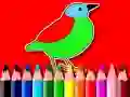Gioco Tornare a scuola: Libro da Colorare Uccelli in linea