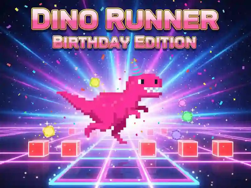 Gioco Edizione compleanno Dino Runner in linea