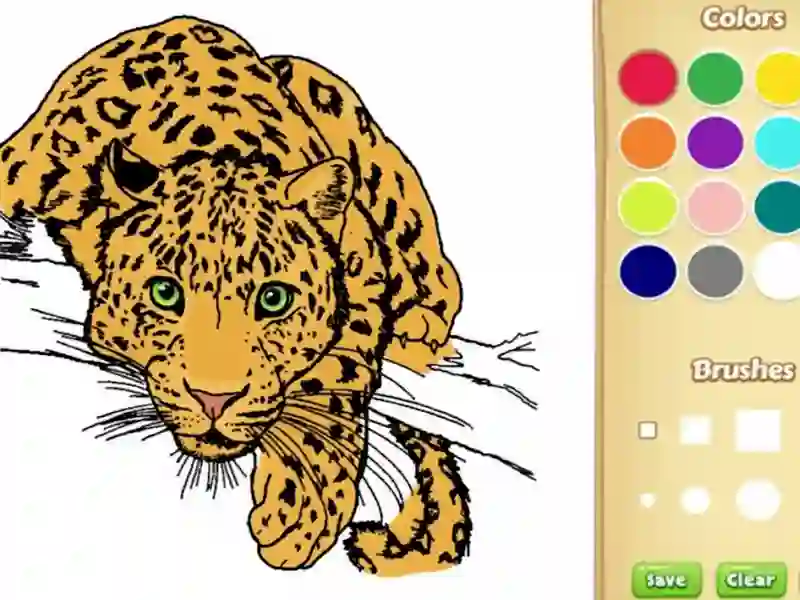 Gioco Libro da colorare di animali realistici per bambini in linea