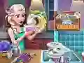 Gioco Lavaggio piatti della Regina di Ghiaccio in linea Gioco Lavaggio piatti della Regina di Ghiaccio in linea