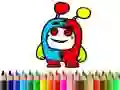 Gioco Tornare a scuola: Colorazione dei mostri dolci in linea Gioco Tornare a scuola: Colorazione dei mostri dolci in linea