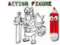 Gioco Torna a scuola: Colorazione di action figures in linea Gioco Torna a scuola: Colorazione di action figures in linea