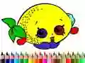 Gioco Tornare a scuola: Libro da colorare frutta in linea Gioco Tornare a scuola: Libro da colorare frutta in linea