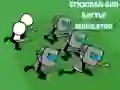 Gioco Simulatore di Battaglia Stickman con Armi in linea