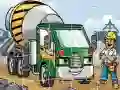 Gioco Puzzle dei Camion da Costruzione in linea