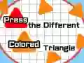 Gioco Premi il triangolo di colore diverso in linea