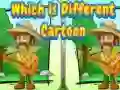Gioco Qual è il cartone animato diverso in linea Gioco Qual è il cartone animato diverso in linea