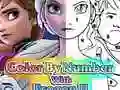 Gioco Colora per Numero con Frozen II in linea