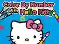 Gioco Colora per Numero con Hello Kitty in linea