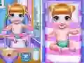 Gioco Tempo di Bagno Incantevole per Gemelli in linea Gioco Tempo di Bagno Incantevole per Gemelli in linea